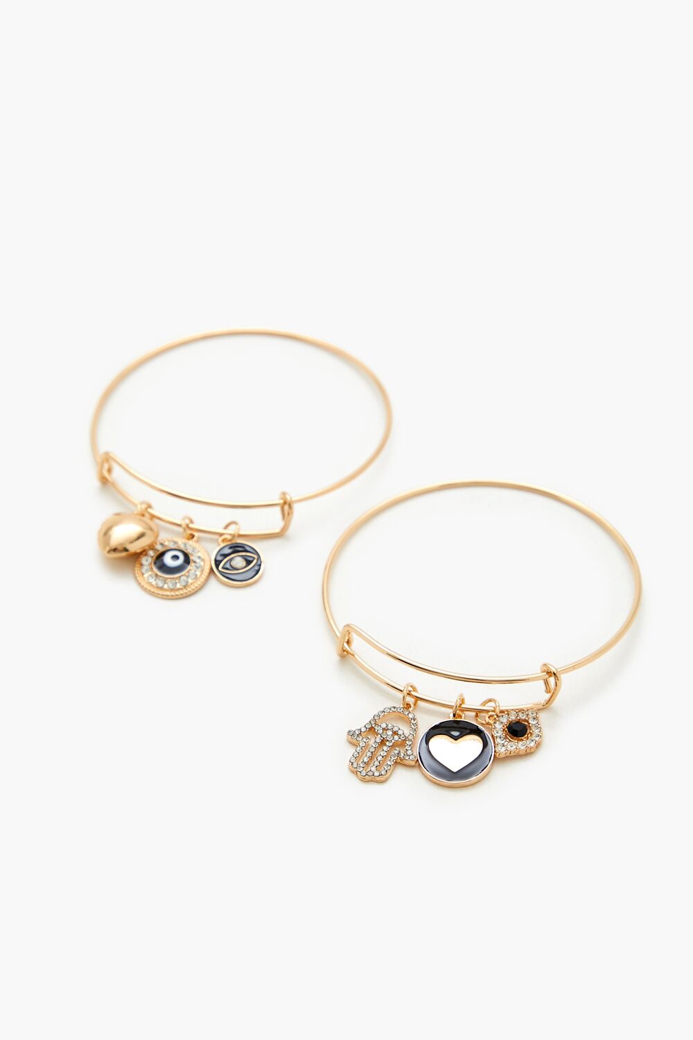 Evil Eye Bangle Bracelet Set