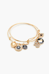 Evil Eye Bangle Bracelet Set