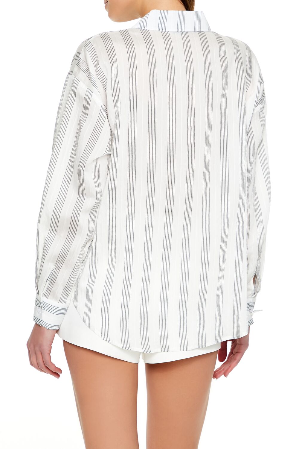 Striped Button-Front Shirt