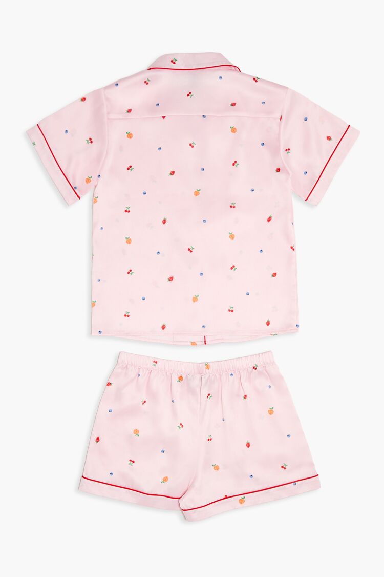 Girls Fruit Shirt & Shorts Pajama Set (Kids)