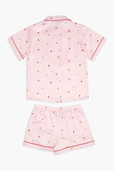Girls Fruit Shirt & Shorts Pajama Set (Kids)