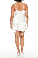 Plus Size Floral Mini Slip Dress
