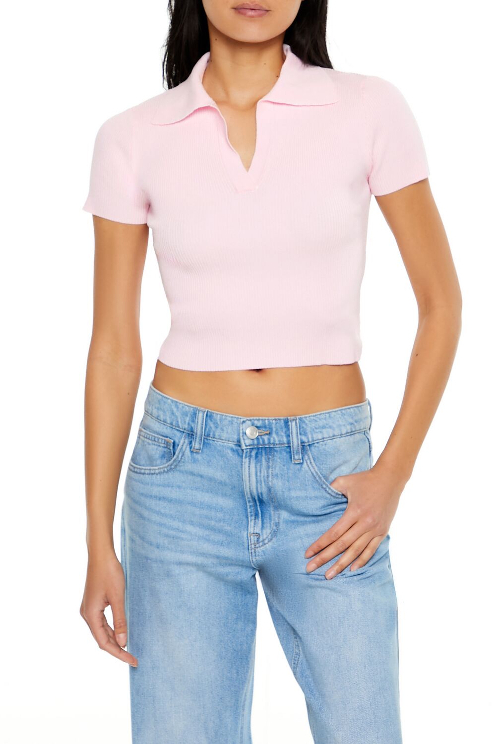 Sweater-Knit Crop Top