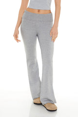 Rhinestone Sweater-Knit Pants