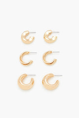 Twisted Hoop Earring Set