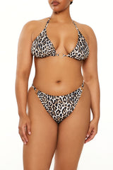 Plus Size Leopard Bikini Bottoms