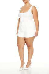 Plus Size High-Rise Pull-On Shorts