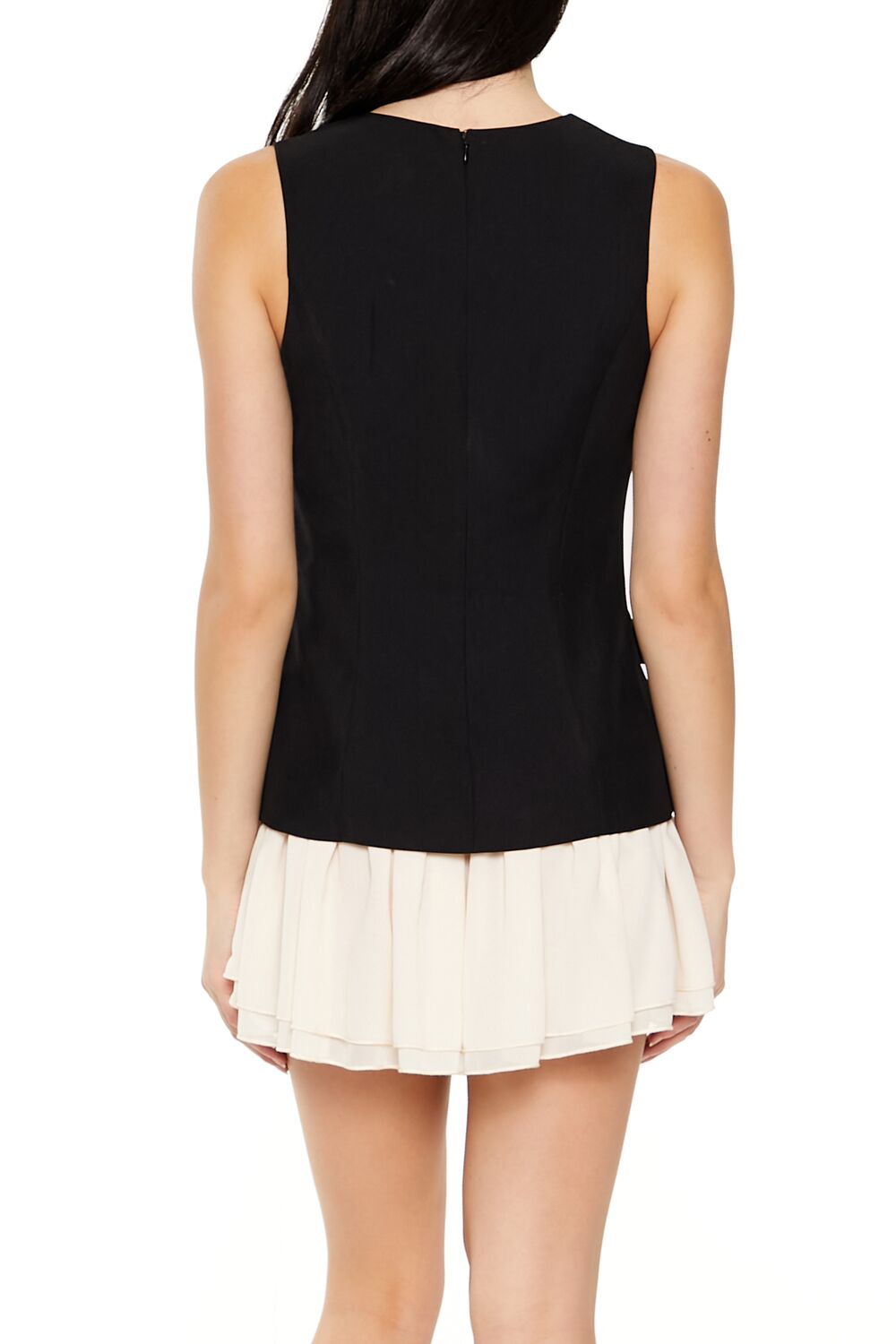 Layered Vest Combo Mini Dress