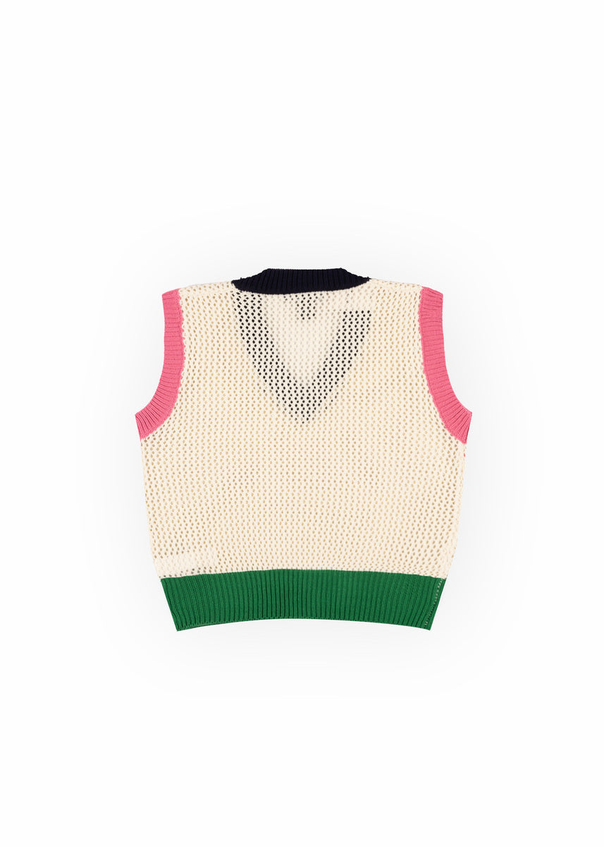 Colorblock V-Neck Sweater Vest