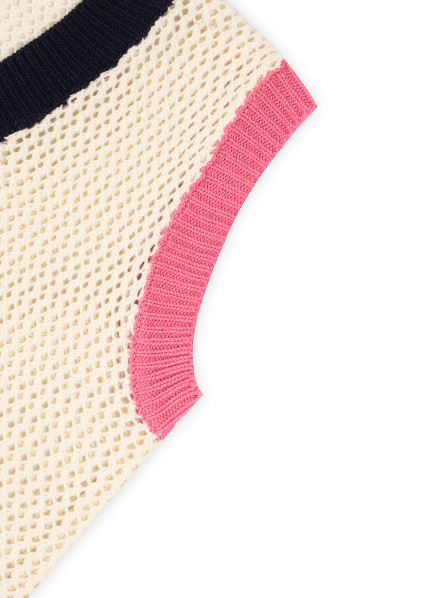Colorblock V-Neck Sweater Vest