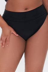 Plus Size High-Waist Bikini Bottoms
