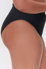 Plus Size High-Waist Bikini Bottoms