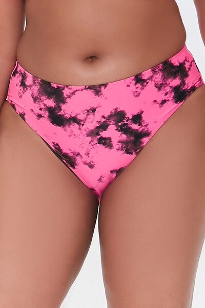 Plus Size Tie-Dye Bikini Bottoms