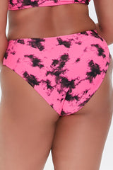 Plus Size Tie-Dye Bikini Bottoms