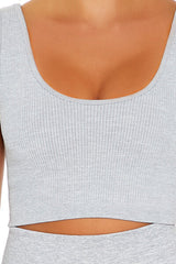 Seamless Ribbed Sports Bra