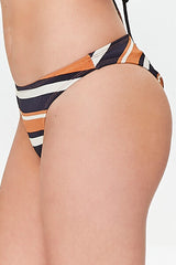 Striped Ribbed Bikini Bottoms