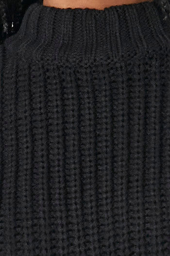 Drop-Sleeve Crew Sweater