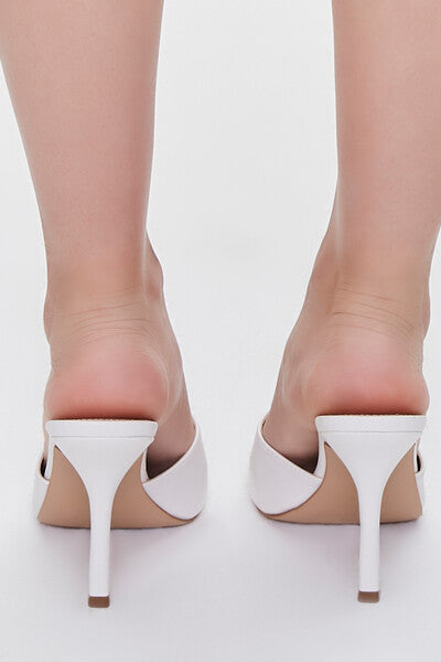 Faux Leather Stiletto High Heels