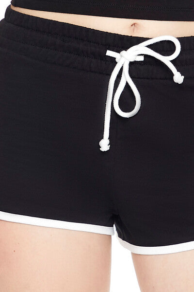French Terry Drawstring Ringer Shorts