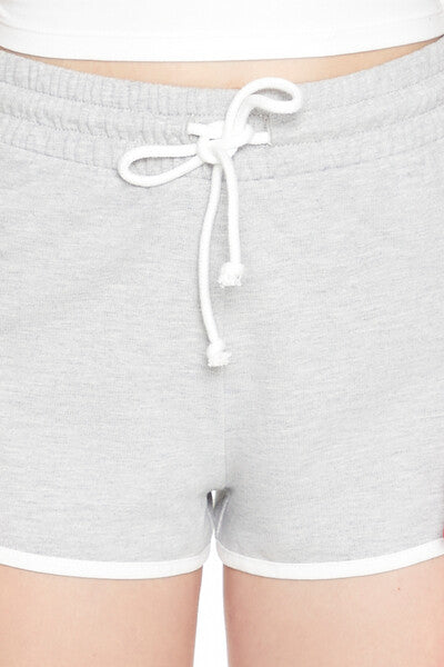 French Terry Drawstring Ringer Shorts