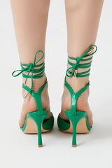 Lace-Up Stiletto Heels