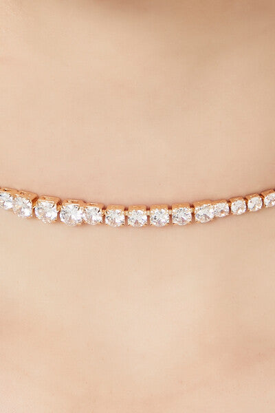 Rhinestone Choker Necklace