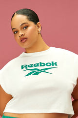 Plus Size Reebok Graphic Crop Top