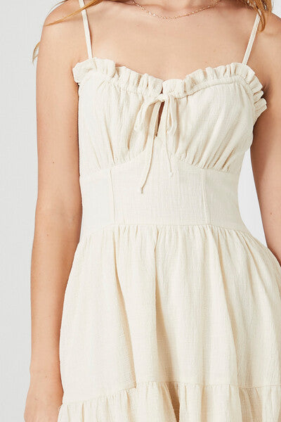 Ruffle-Trim Babydoll Dress
