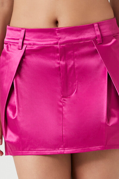 Satin Mini Skirt
