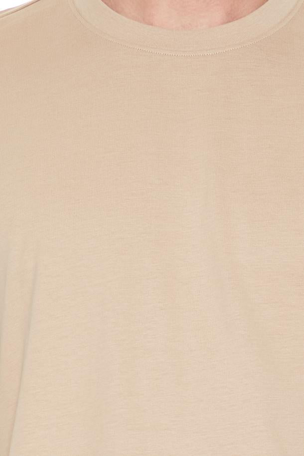 Cotton Crew High-Low Hem Tee