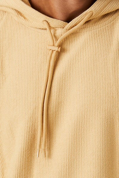Textured Toggle Drawstring Hoodie