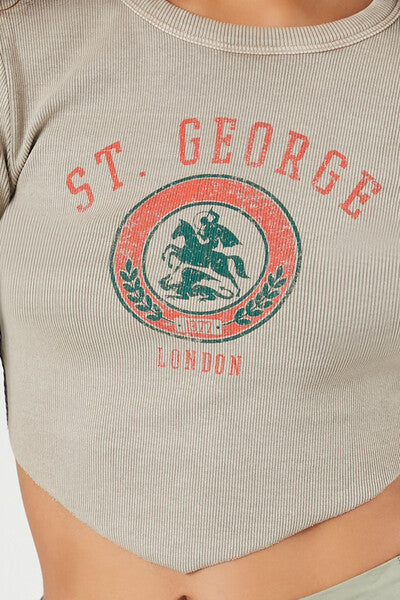 St George Graphic Cropped Tee