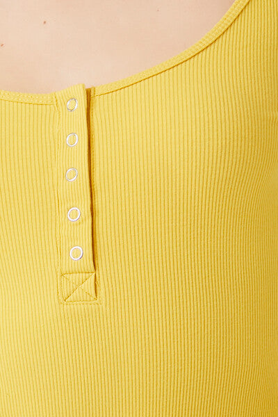 Ribbed Knit Long-Sleeve Bodysuit
