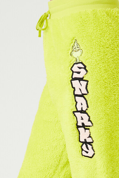 Fleece The Grinch Snarky Joggers