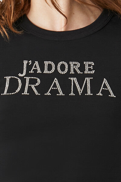 Jadore Drama Graphic Baby Tee
