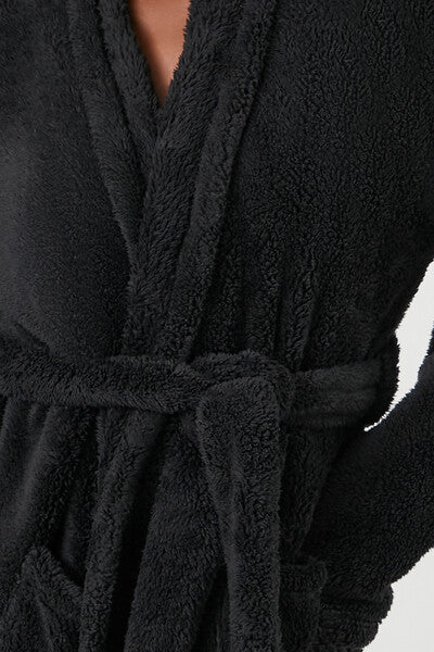 Plush Tie-Waist Robe