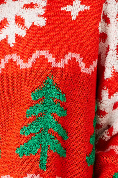 Christmas Tree & Snowflake Sweater