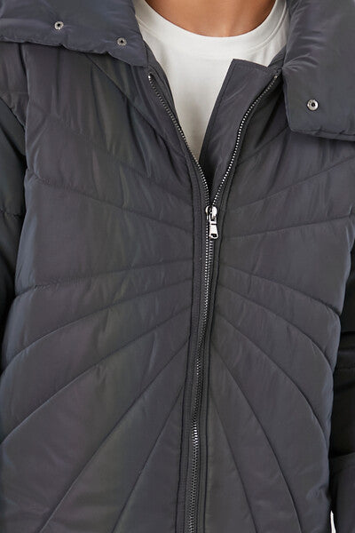 Reflective Quilted Puffer Jacket