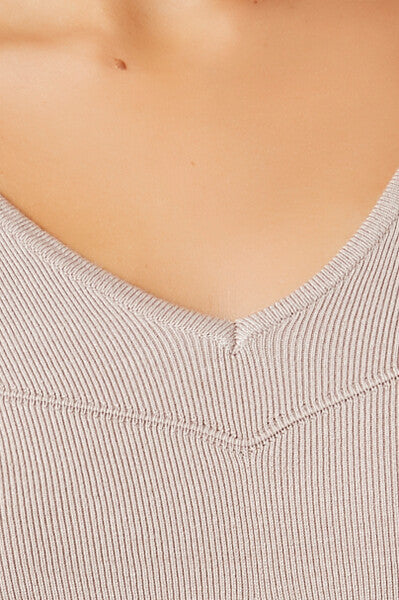 Fitted Sweater-Knit Bodysuit