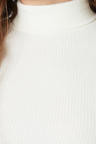 Ribbed Turtleneck Top