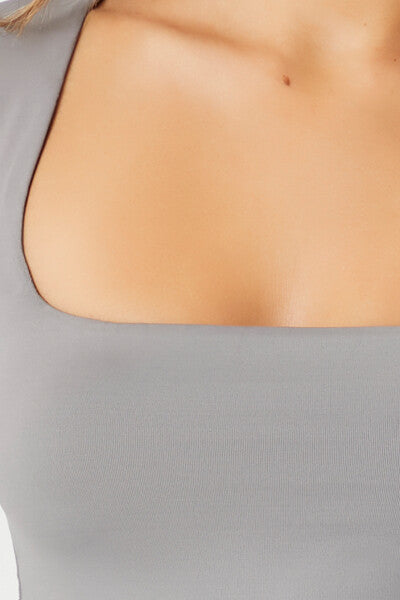 Square-Neck Crop Top