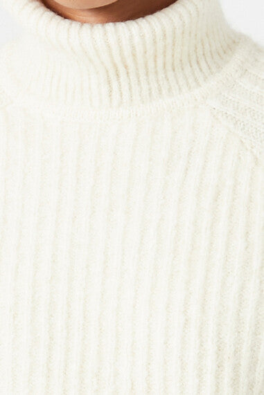 Turtleneck Raglan-Sleeve Sweater