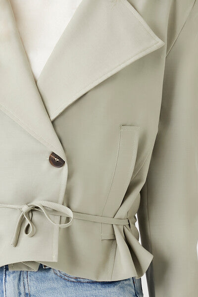 Cropped Double-Breasted Jacket