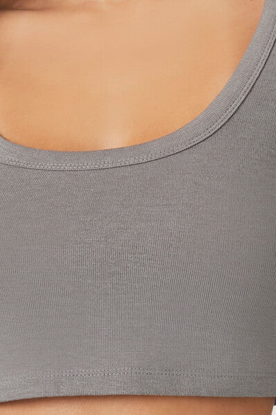 Scoop-Neck Crop Top
