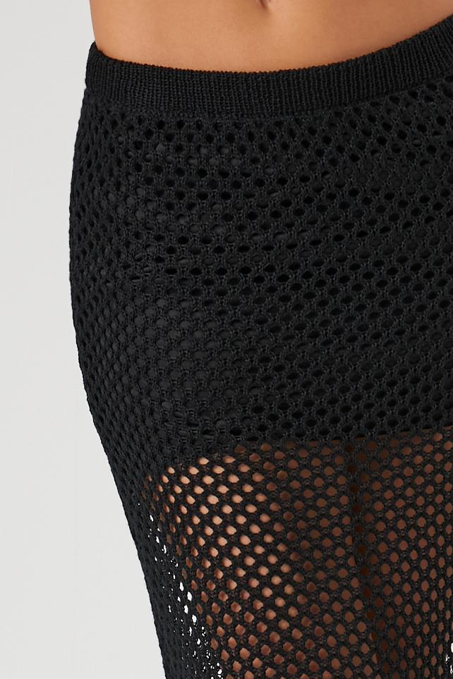 Sheer Crochet Maxi Skirt