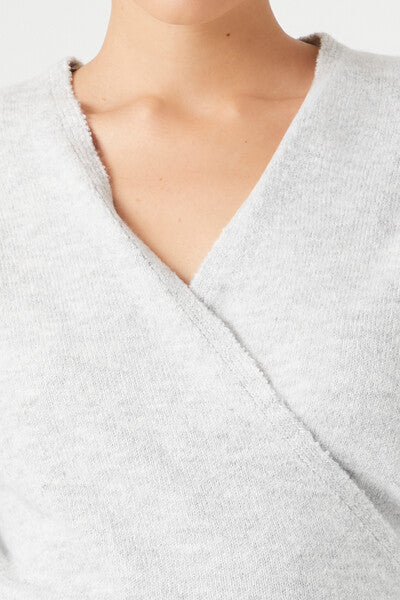 Tie-Back Wrap Sweater