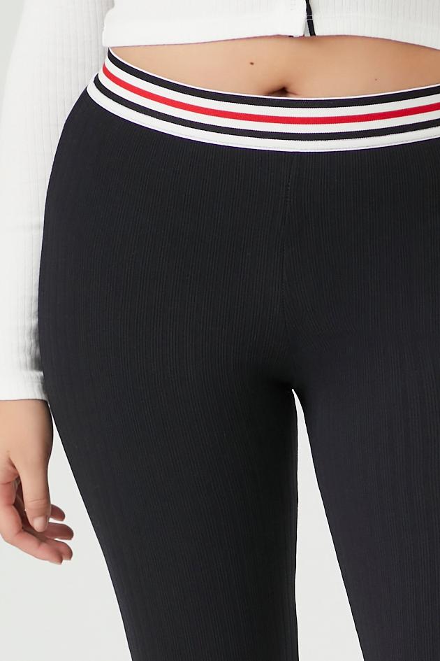 Striped High-Rise Leggings