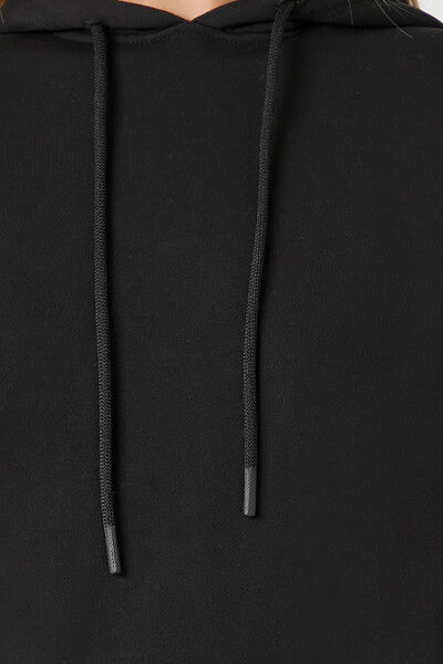 French Terry High-Low Hoodie