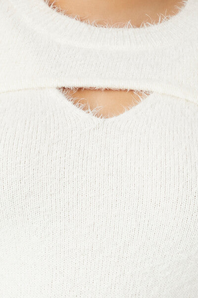 Plus Size Sweater-Knit Crop Top & Cami Set