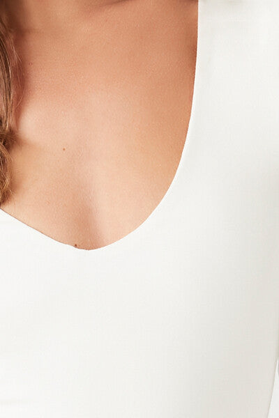 Fitted V-Neck Bodysuit